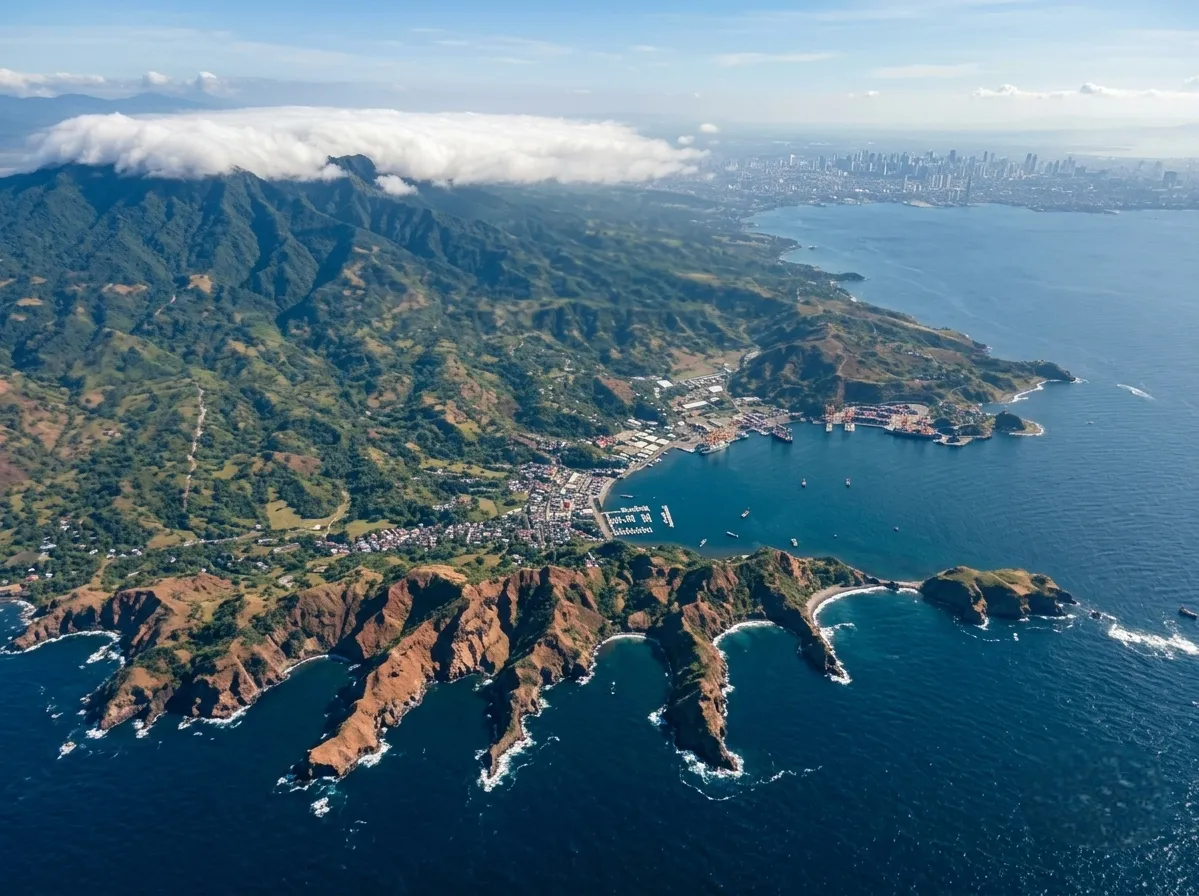 Five Fingers coastline and coves in Mariveles